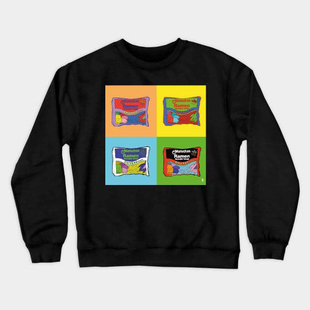 Pop Art Ramen Crewneck Sweatshirt by Steel Angel Studios